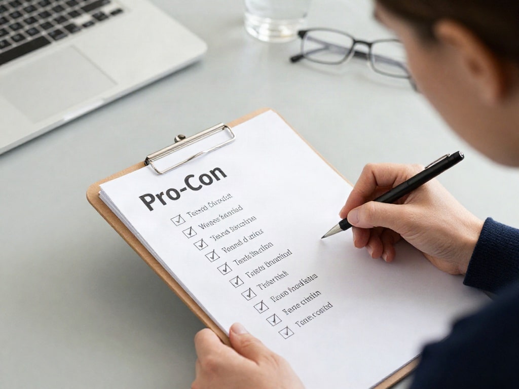 gewichtete Pro Contra Liste