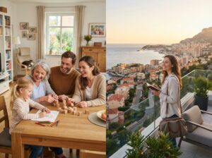 Nähe Familie oder Wunschort