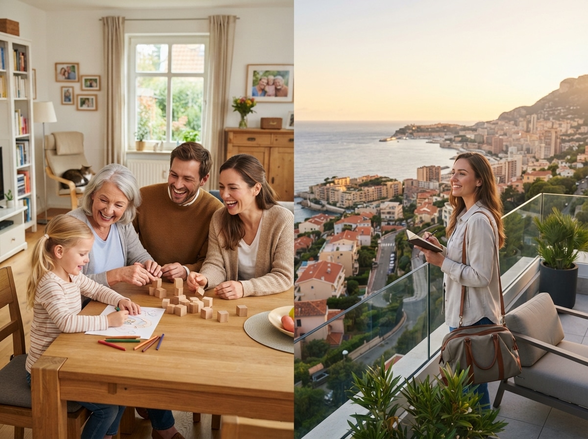 Nähe Familie oder Wunschort